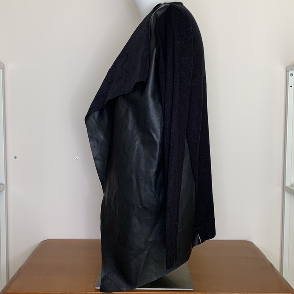 Sold ❌ Zara ⎮ Faux leather open front cardigan - Picture 3 of 9